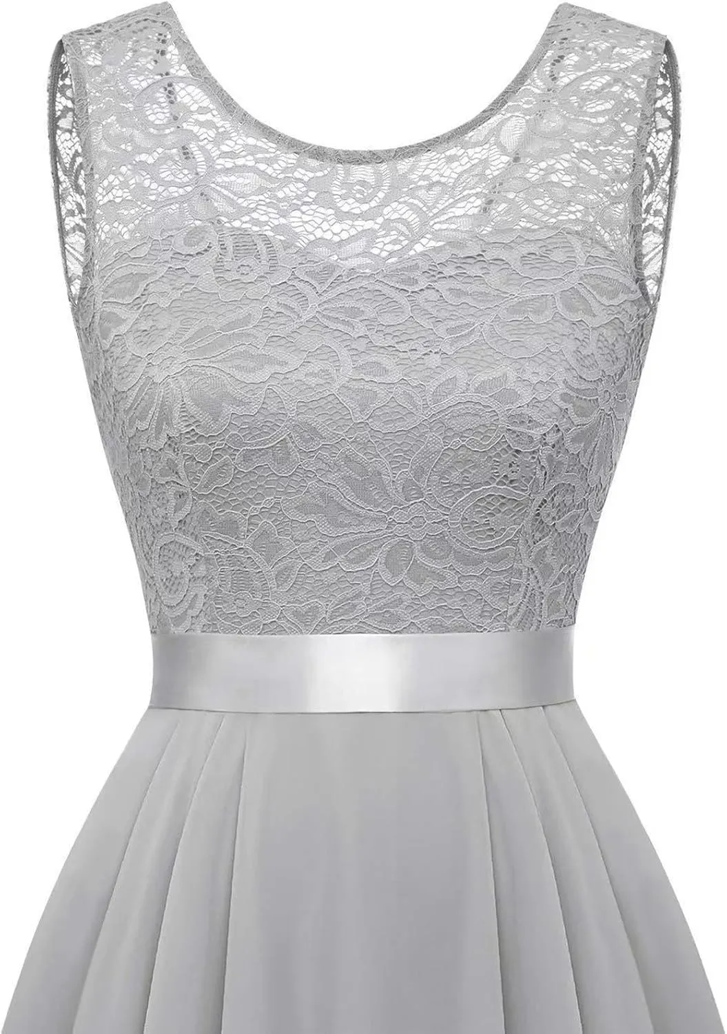 Women's Cocktail Dresses 2025 Trendy Elegant Lace Ruffle Hem Chiffon Dress Wedding Guest Evening Party Bridesmaid Dress