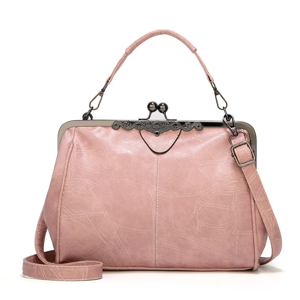 Women's Creative Clip British Retro Big Handbags