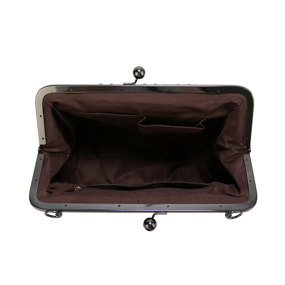 Women's Creative Clip British Retro Big Handbags