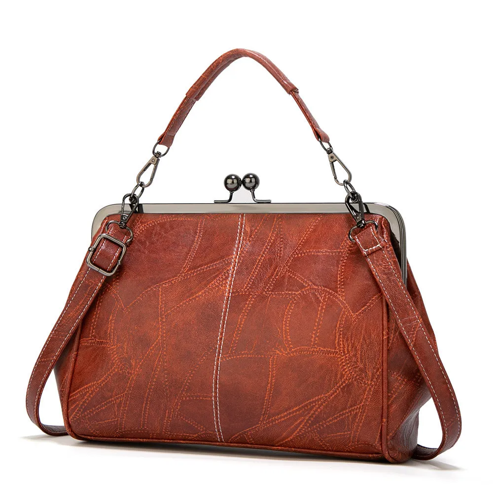 Women's Creative Clip British Retro Big Handbags