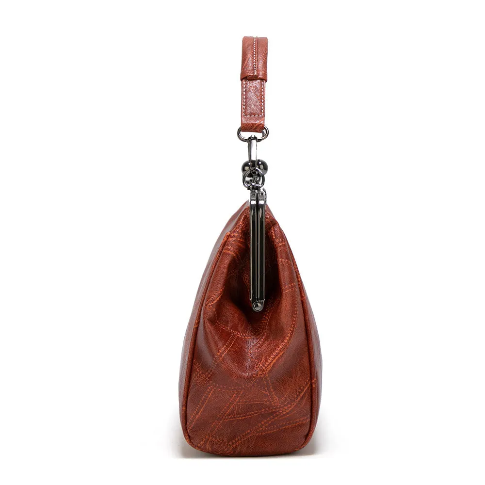 Women's Creative Clip British Retro Big Handbags