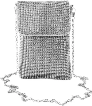 Women's Crossbody Evening Bag Glitter Rhinestone Purse Sparkly Small Handbag