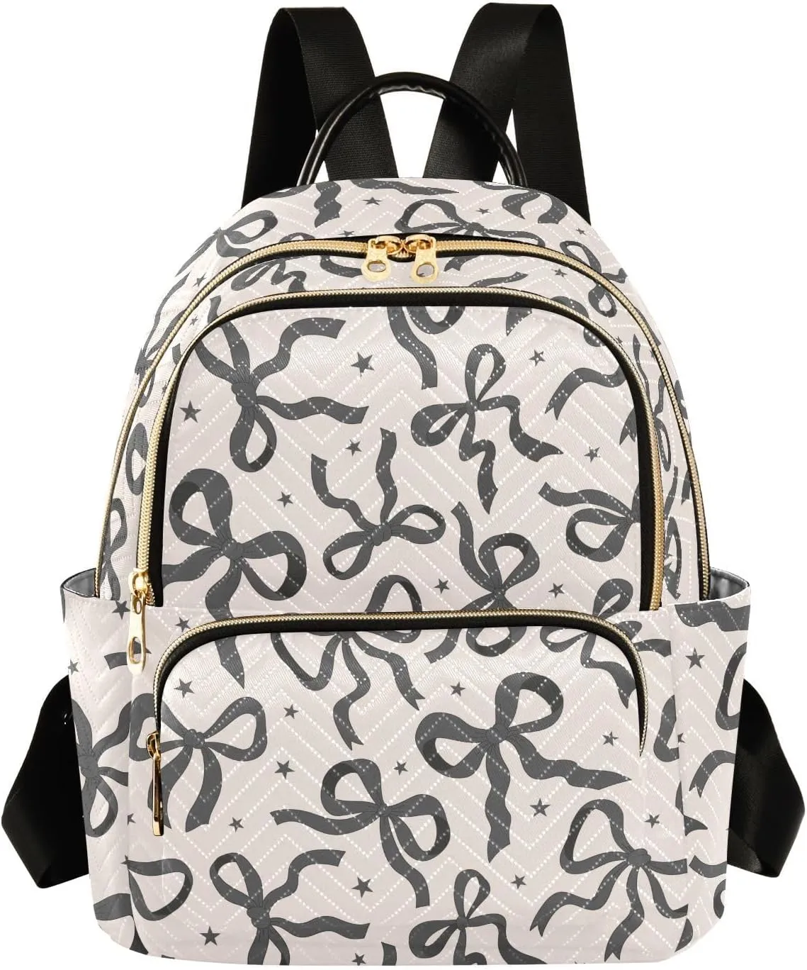 Women's Fashion Backpack Ribbon Bow Tie Purse Multipurpose Design Handbags Shoulder Bag Travel bag