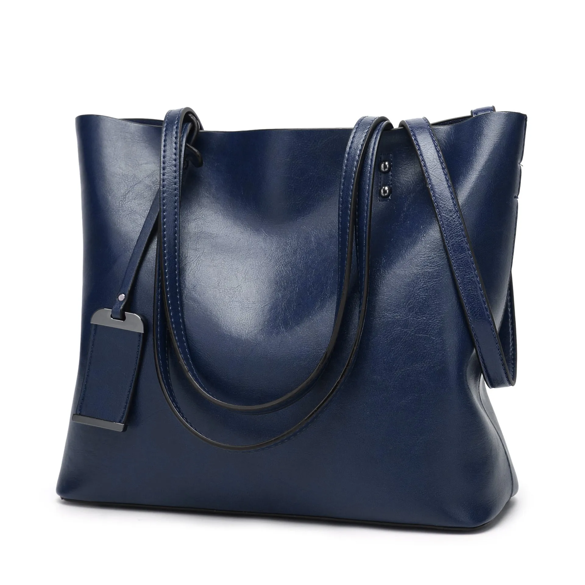 Women's Fashion Vintage Oil Leather Large Handbags