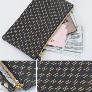 Women's Korean Long Zipper Retro Fashion Large Handbags