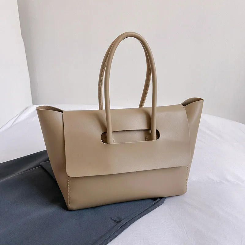 Women's Korean Style Large Capacity Retro Commuter Handbags