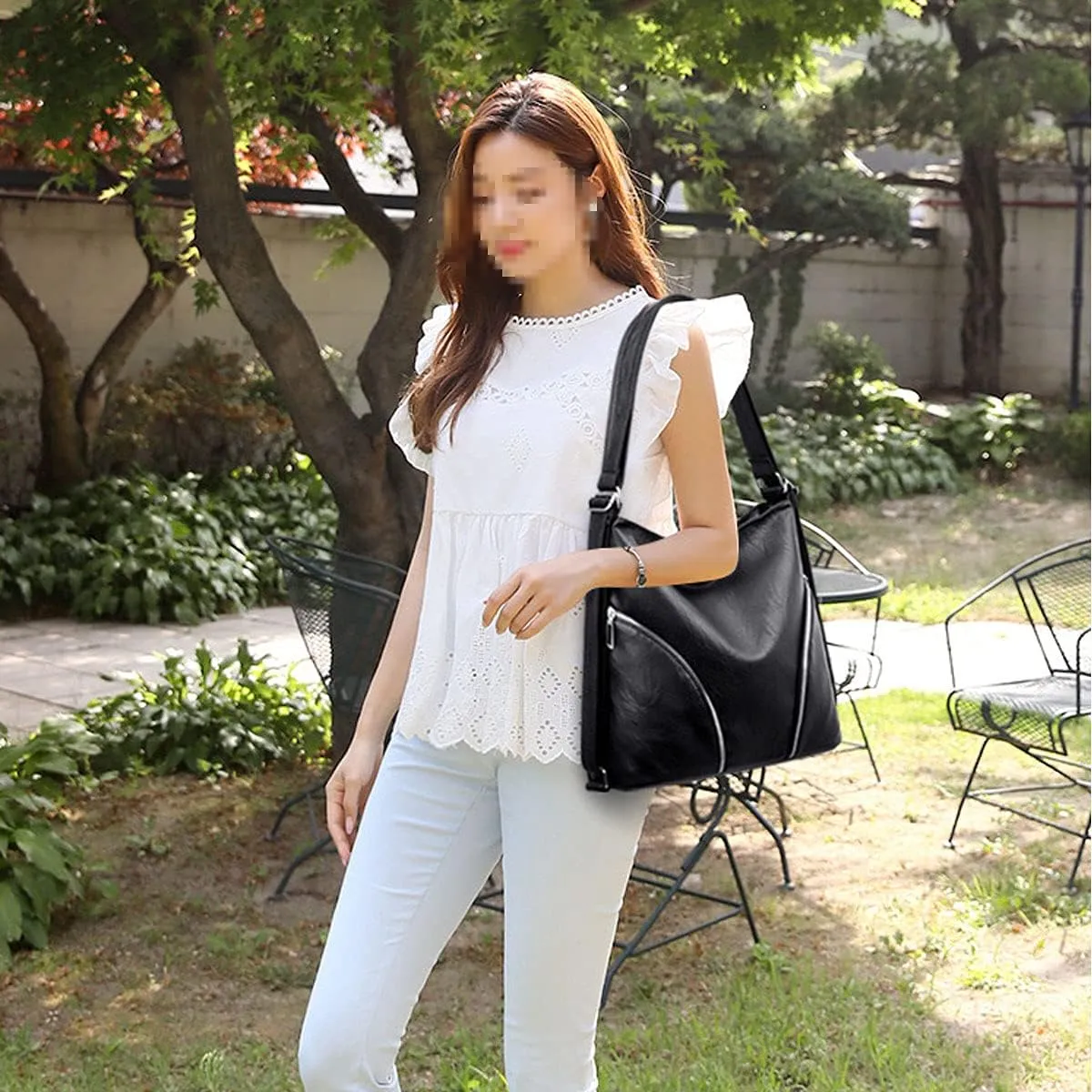 Women’s Leather Shoulder Handbags Hobo Totes Top Handle Bag Satchel and Purse for Ladies