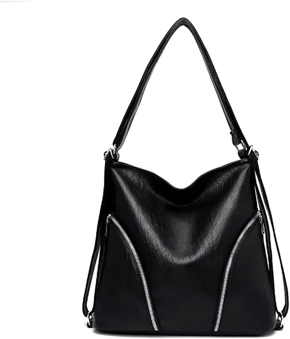 Women’s Leather Shoulder Handbags Hobo Totes Top Handle Bag Satchel and Purse for Ladies