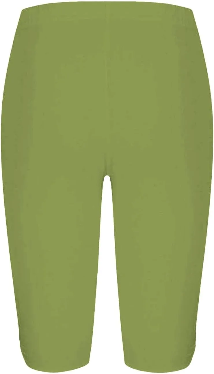 Women's Leggings, High Waisted Knee Length Capris Stretch for Casual Yoga Pants Workout Exercise