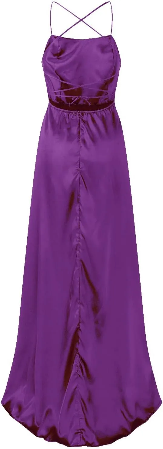 Women’s Long Prom Dresses for Teens with Pockets Spaghetti Straps Formal Party Evening Gowns 2025 Prom Dress