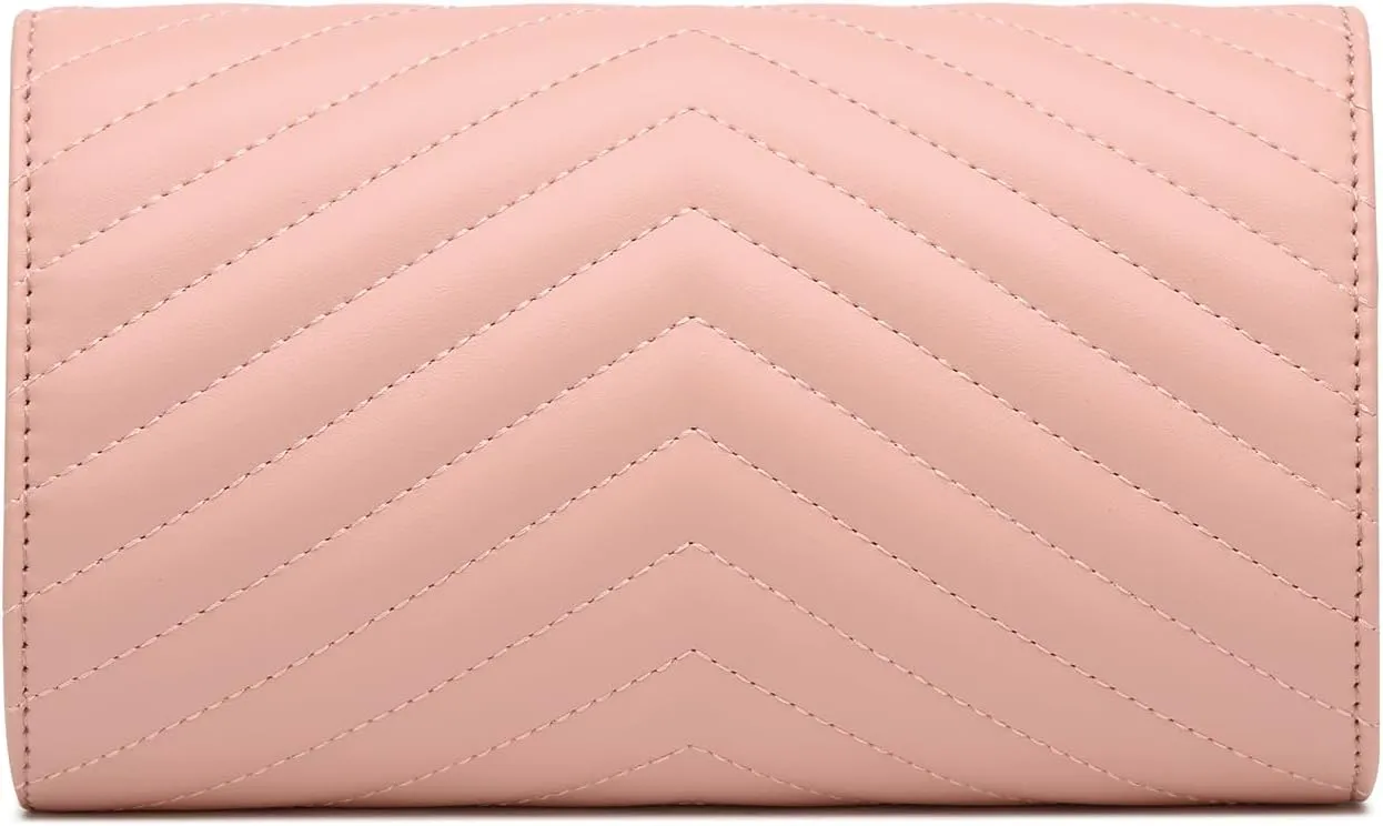 Women's Quilted Small Square Crossbody with Chain Strap Flap Minimalist Bag