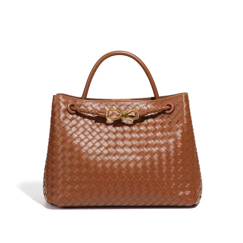 Women's Retro Large Capacity For Hand-woven Fashion Handbags