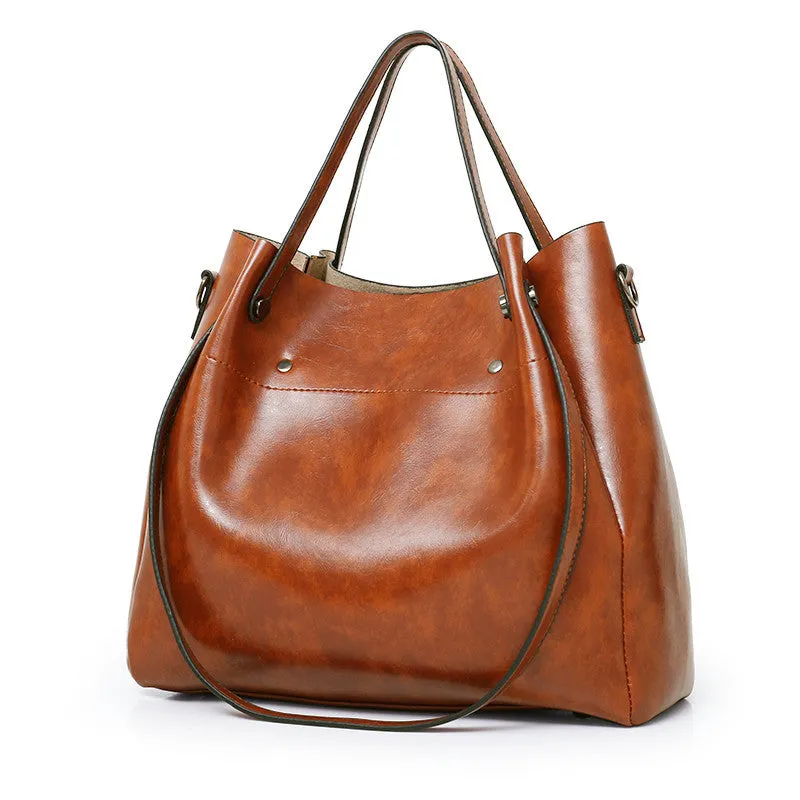 Women's Retro Large Capacity Portable Cross Body Handbags