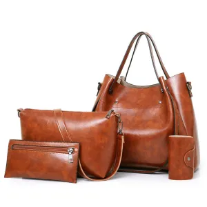Women's Retro Large Capacity Portable Cross Body Handbags