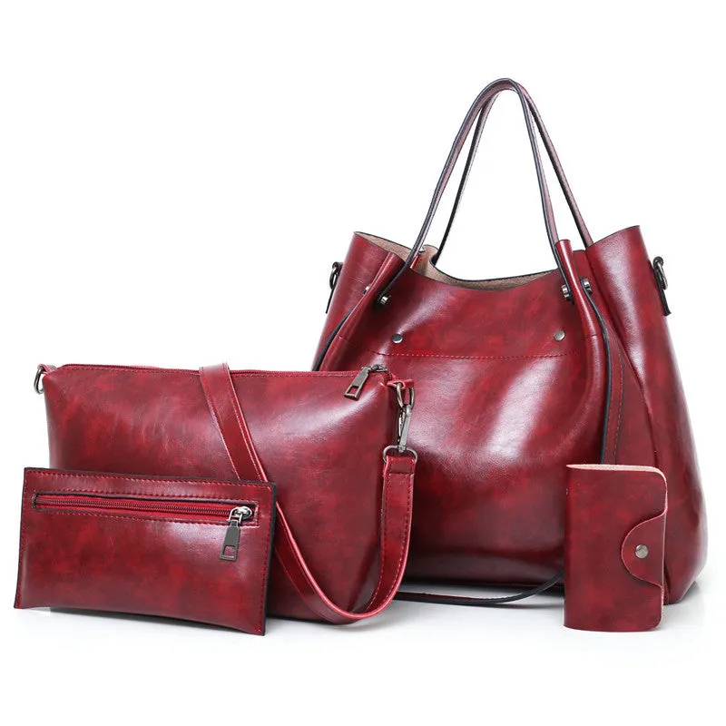 Women's Retro Large Capacity Portable Cross Body Handbags