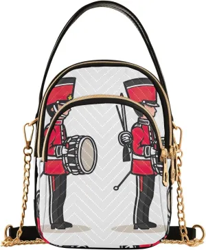 Womens Small Bags and Purses Chain Bags with Leather Handle