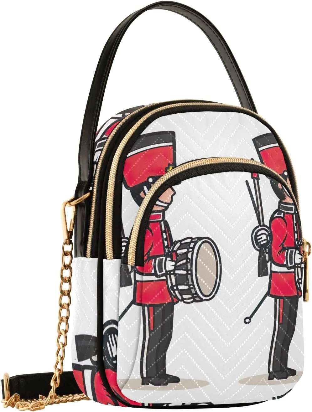 Womens Small Bags and Purses Chain Bags with Leather Handle