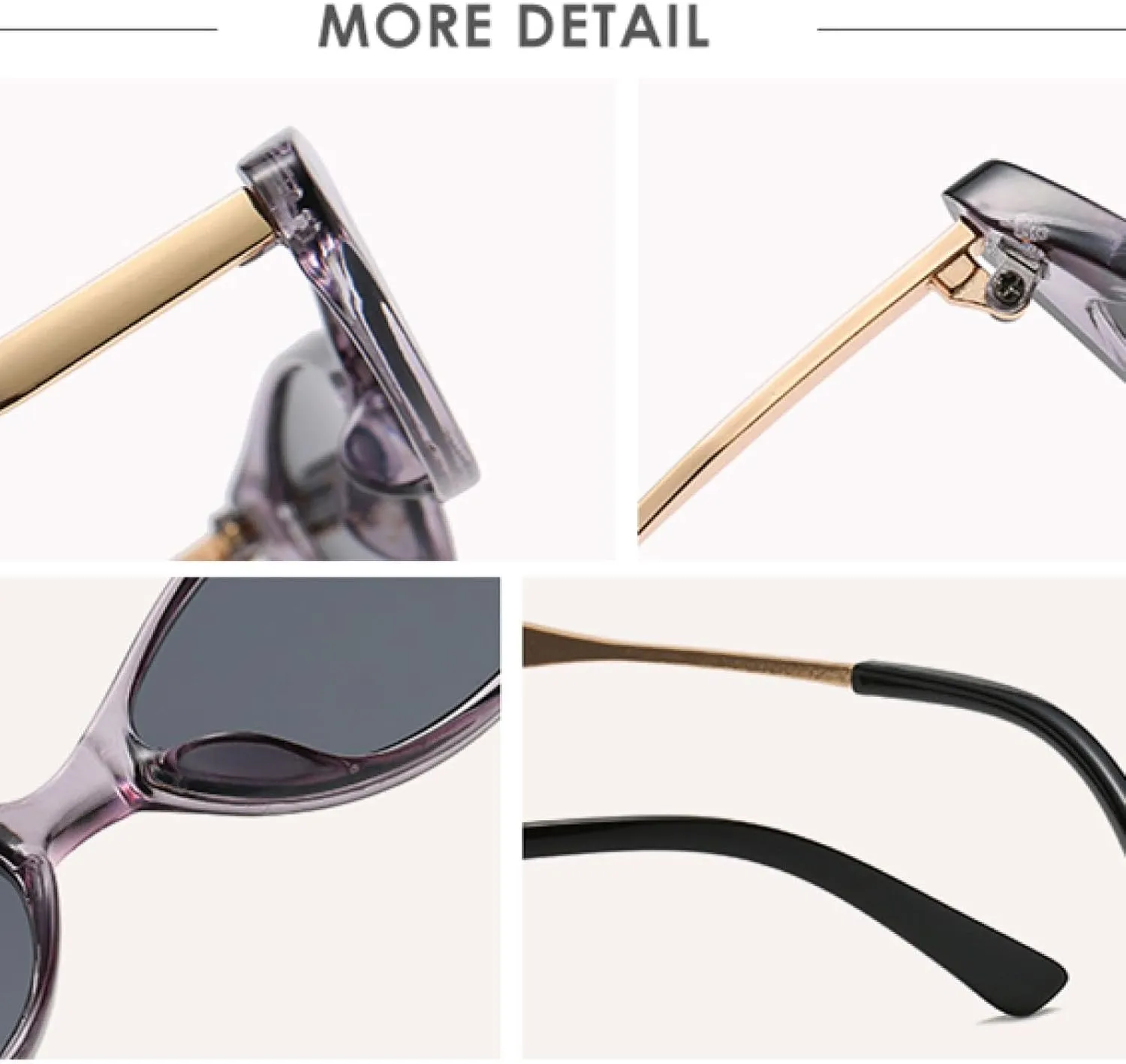Women‘s Sunglasses Narrow Tinted Color Lens Sun Glasses Metal Frame Candy Color