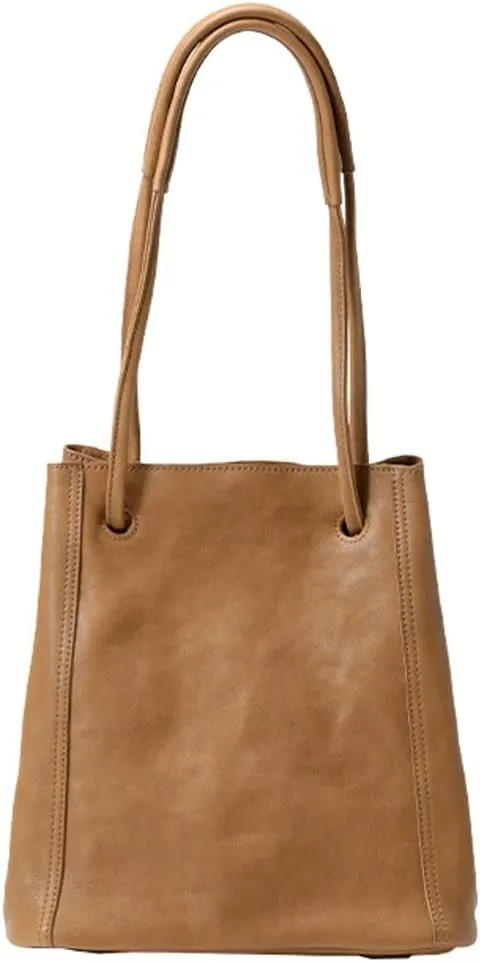 Womens Vintage Genuine Leather Tote Bag Large Bucket Shoulder Satchel Work Purses Top Handle Handbags Set 2pcs