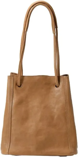 Womens Vintage Genuine Leather Tote Bag Large Bucket Shoulder Satchel Work Purses Top Handle Handbags Set 2pcs