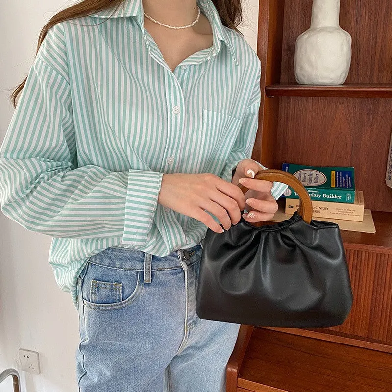 Women's Wooden Chinese Style With Cheongsam For Handle