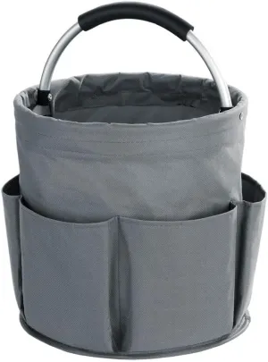 Wooha Tool Bag 17L Garden Tool Organizer Foldable Tool Storage Basket Outdoor Beach Storage Bag（Grey）