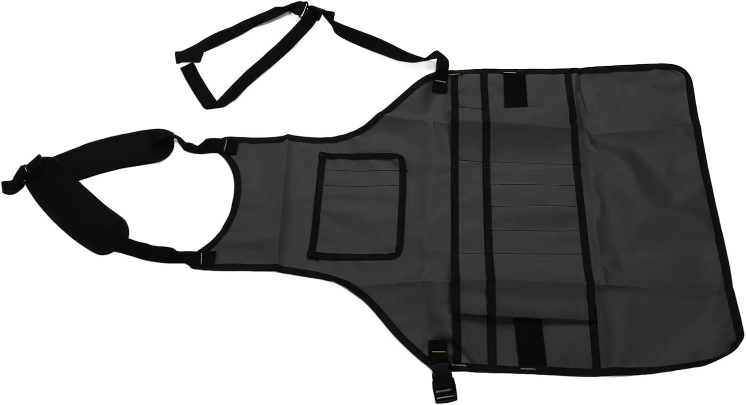 Work Apron, Workshop Bib Apron Oxford Cloth Tool Bag Pouch for Women Men Chef, Tool Aprons (Black) (Blue) (Gray)