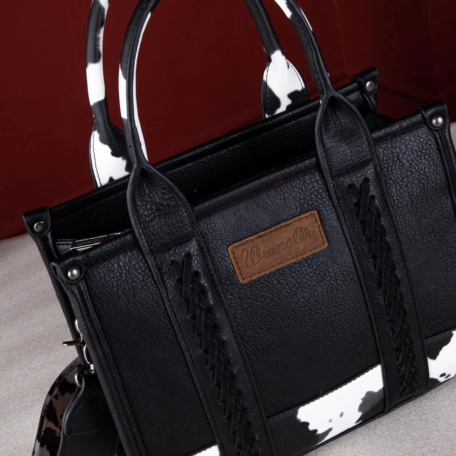Wrangler Purse for Women Medium Tote Bag Handbags Top-Handle