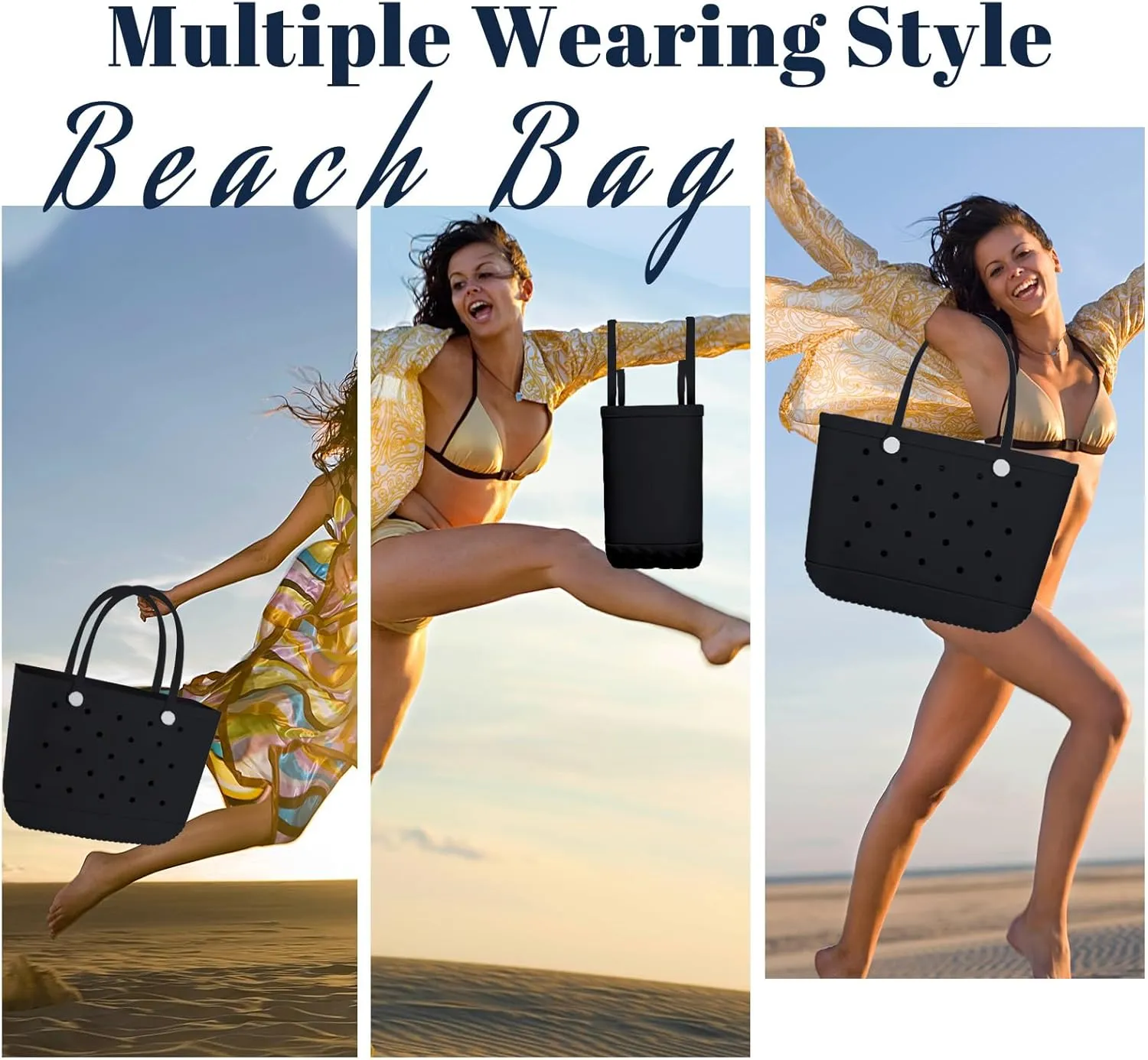 X-Large Rubber Tote Bag Waterproof Beach Washable Handbag Storage Bags Durable Modern Travel SportsTote Bag