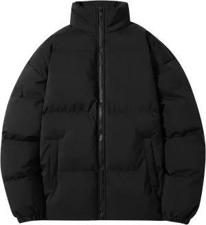 XIAXOGOOL Men's Puffer Jacket 2023 Winter Stand Collar Lightweight Quilted Warm Coat Waterproof Windproof Insulated Jacket