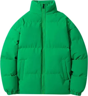 XIAXOGOOL Men's Puffer Jacket 2023 Winter Stand Collar Lightweight Quilted Warm Coat Waterproof Windproof Insulated Jacket