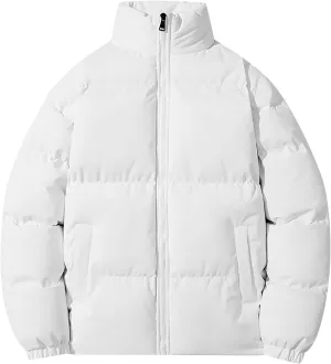 XIAXOGOOL Men's Puffer Jacket 2023 Winter Stand Collar Lightweight Quilted Warm Coat Waterproof Windproof Insulated Jacket