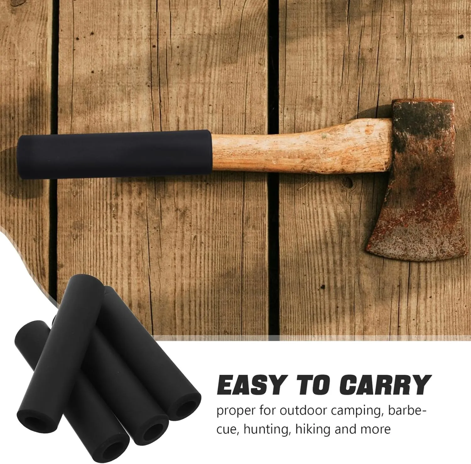 Yardwe 12pcs Sponge Handle Sleeves for Hatchet Protective Cover for Camping Hiking Outdoor Activities Shock Absorbing Tool Handle Fits Hatchets and Axes