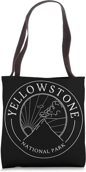 Yellowstone Montana National Park Logo Travel Tote Bag