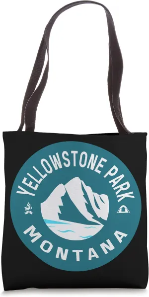 Yellowstone Montana National Park Travel Hiking Camping Tote Bag