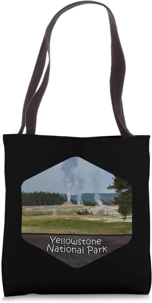 Yellowstone National Park - Geyser Hill Tote Bag