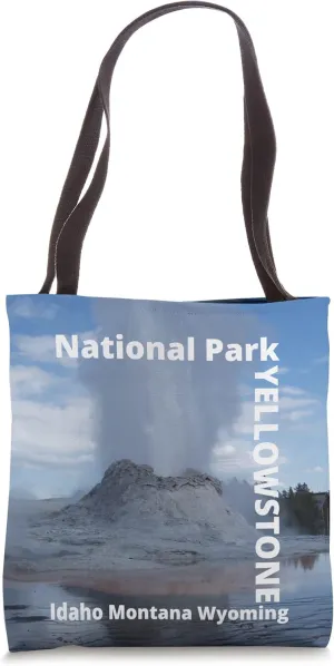 Yellowstone National Park Geyser Tote Bag