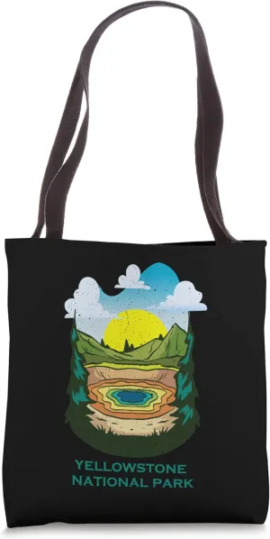Yellowstone National Park Geyser Vacation Tote Bag