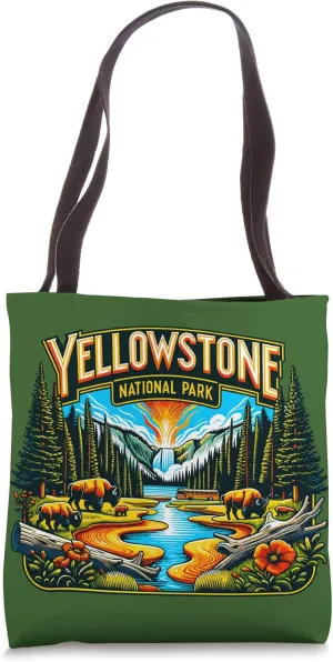 Yellowstone National Park Tote Bag