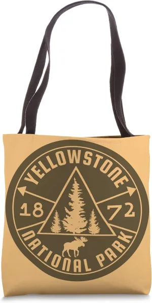 Yellowstone National Park Wyoming Moose Hiking Nature Tote Bag