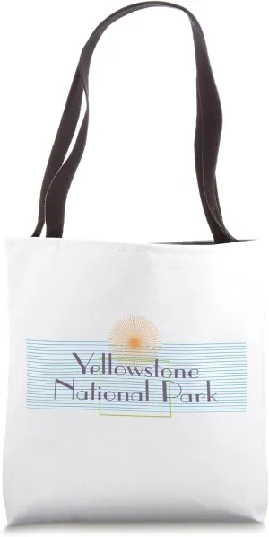 Yellowstone National Park Wyoming USA Family Travel Souvenir Tote Bag