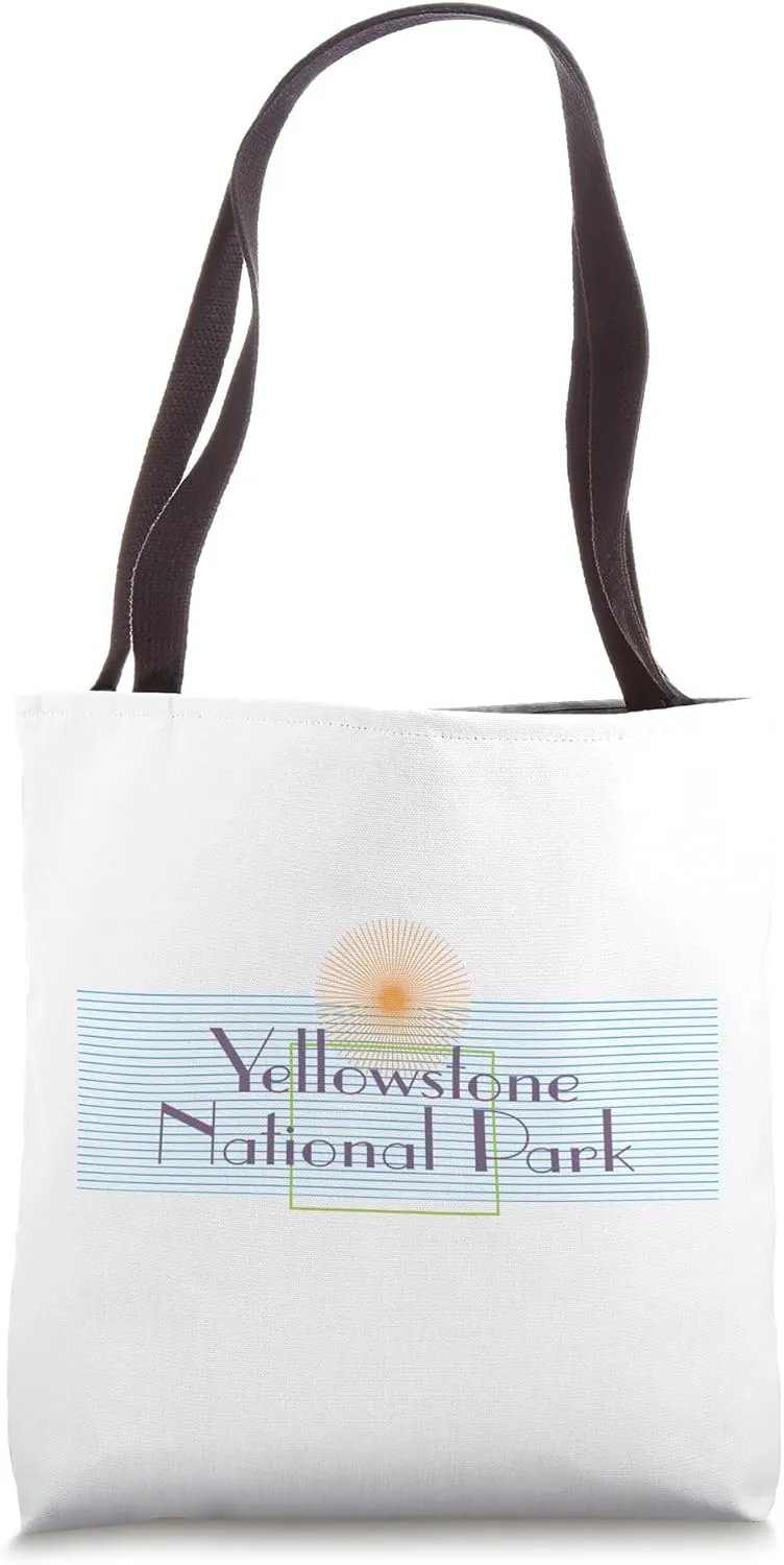 Yellowstone National Park Wyoming USA Family Travel Souvenir Tote Bag