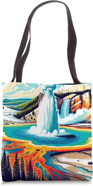 Yellowstone Old Faithful Geyser Tote Bag