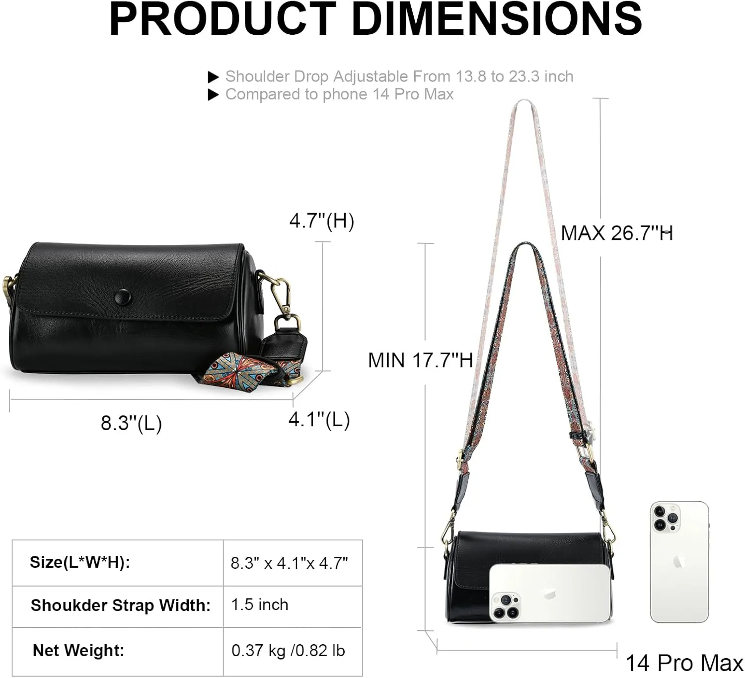 Yonami Genuine Leather Purses for Women – Versatile Crossbody Bags for Women, Perfect Small Purse for Everyday Use