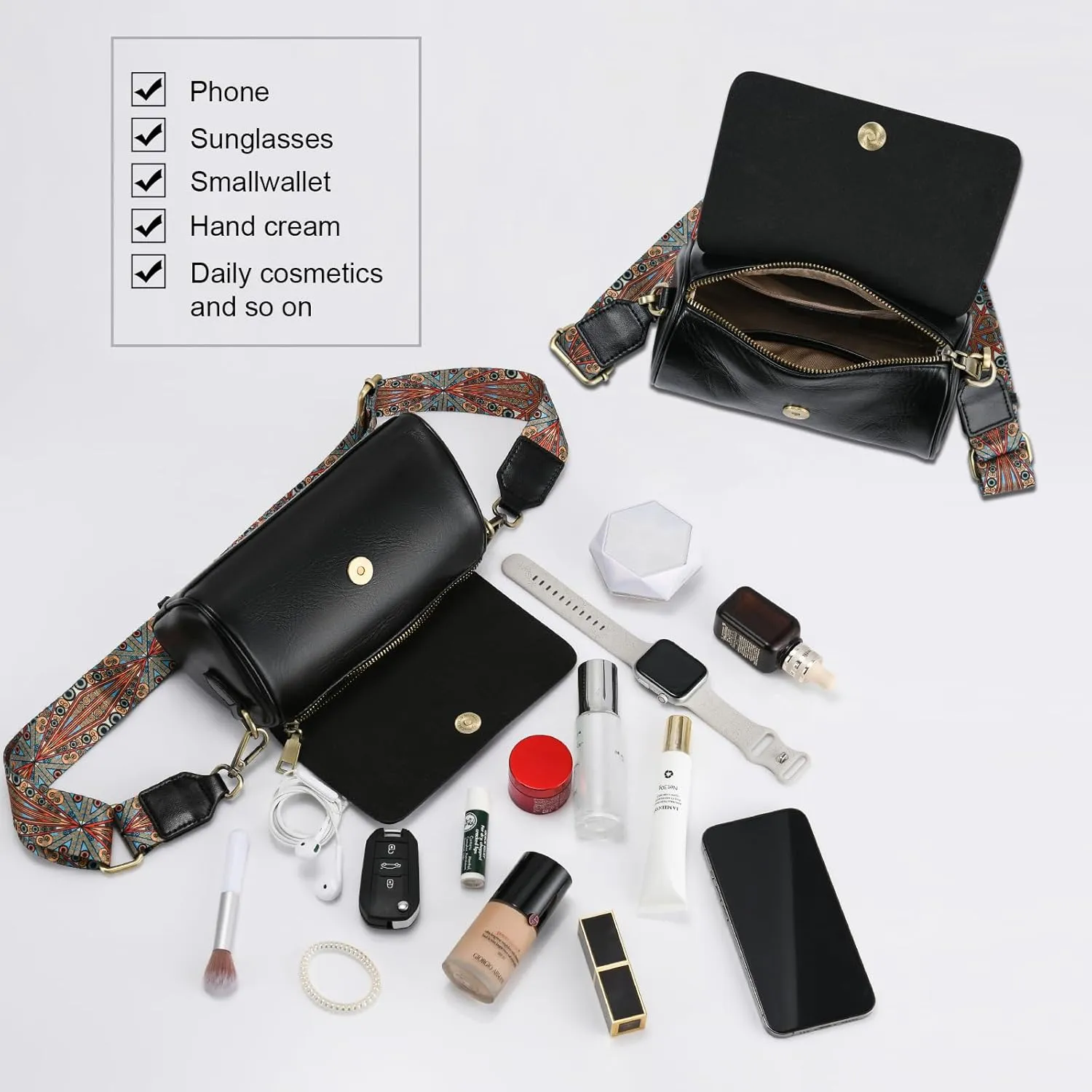 Yonami Genuine Leather Purses for Women – Versatile Crossbody Bags for Women, Perfect Small Purse for Everyday Use