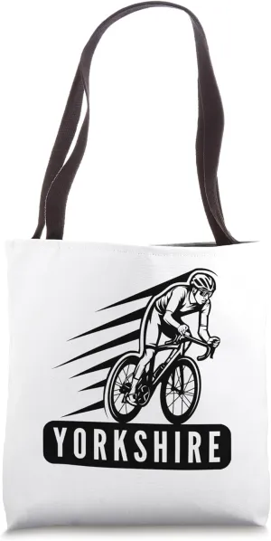 Yorkshire Cycling Holiday England Vacation Souvenir Cyclist Tote Bag