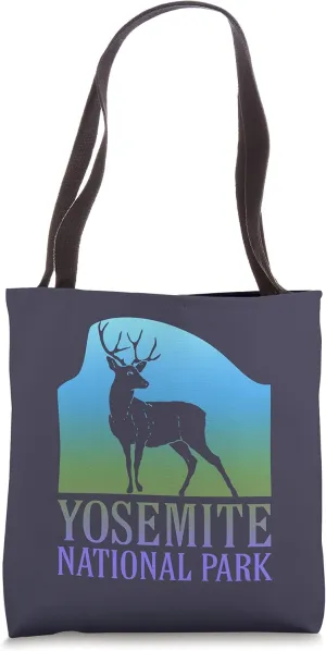 Yosemite National Park Half Dome Deer Souvenir Travel Tote Bag