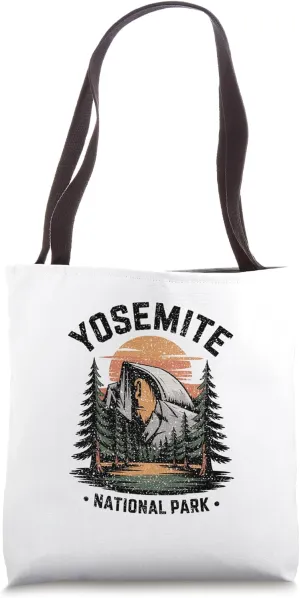 Yosemite National Park USA Adventure Outdoors Vintage Travel Tote Bag
