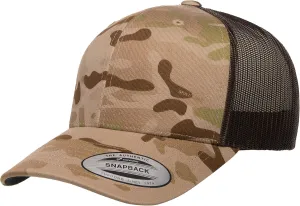 Yupoong Yp Classics Multicam Retro Trucker Cap
