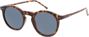 zeroUV - Vintage Retro Horn Rimmed Round Circle Sunglasses with P3 Keyhole Bridge